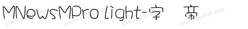 MNewsMPro Light字体转换